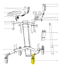 Topro Rad Ø125, Hinterrad mit Bremse, Taurus