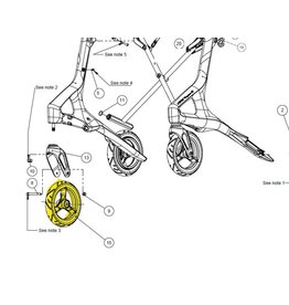 Topro Softrad vorn, Pegasus, 1 Stück