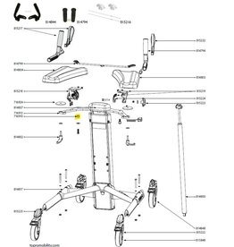 Topro Entretoise pour support d’accoudoir
