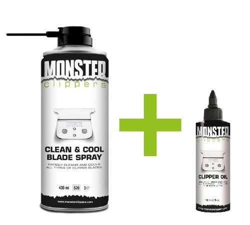 Clean & Cool Blade Spray (400ml) + Tondeuse Olie (100ml) Combi 