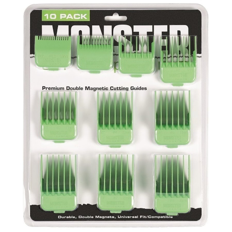 Monster Clippers Premium Dubbel Magnetische Opzetkammen Groen