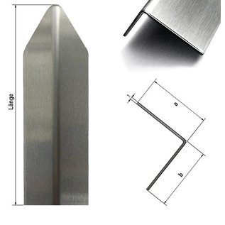 Versandmetall Eckschutzwinkel modern 1-fach gekantet, für Mauern Ecken und Kanten 30x30x1mm Länge 1250 mm K320