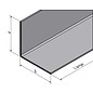 Versandmetall Edelstahlwinkel ungleichschenkelig 90° Länge 2500 mm