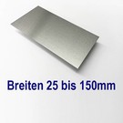 Versandmetall Aluminum sheet 25 - 150mm width - length 1000mm