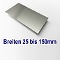 Versandmetall Aluminum sheet blanks 1.4301 from 25 to 150mm width up to length 1250mm