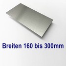 Versandmetall Aluminum sheet 160 - 300mm width - length 1250 mm