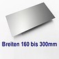 Versandmetall Aluminum sheet blanks AlMg1 eloxiert E6/EV1 Al99,5 with protective foil up to length 1000 mm