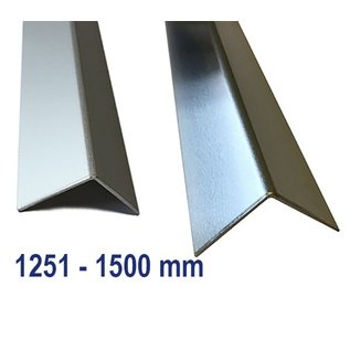 Versandmetall Aluminum angle isosceles 90 ° folded up to length 1500 mm