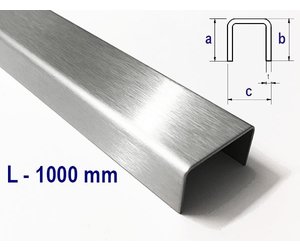 Edelstahl U-Profil Gekantet – 1,5 Mm, 1000 Mm Lä Produktbild-Vorschau 4