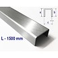 Versandmetall U-profile made of stainless steel folded to width c = 30 mm and length 1500 mm