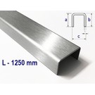 Versandmetall U-Profil Edelstahl Breite c 35 bis 60mm und Länge 1250 mm