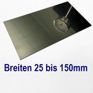 Versandmetall Stainless steel plate 25 - 150 mm width - 2500 mm length shining mirror  3D