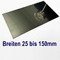 Versandmetall Stainless steel plate 25 - 150 mm width - 1000 mm length shining mirror  3D