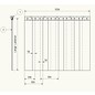 LSTi Cleanroom curtain, slatted curtain (aluminum anodised suspension) width 1250 mm, slats made of soft PVC slats 200/2, transparent, antistatic