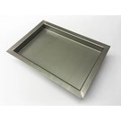 Versandmetall Edelstahlwanne R3 geschweißt Materialstärke 1,5mm Länge/Tiefe (a)  500 mm Außen Schliff K320