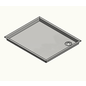 Versandmetall Stainless steel 316L (1.4404 or 1.4571) Shower tray, shower tray {R3A} 1.5mm, INSIDE cut K320, depth 800 mm (817mm outside), width 950 mm, (967mm outside) 1x drain hole, height 180mm 4-sided edge 10mm