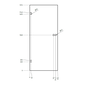 Versandmetall ESG glass door 8 mm 1972 x 834 mm for air shower