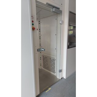 Versandmetall ESG glass door 8 mm 1972 x 834 mm for air shower