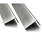 Versandmetall Special set of angles, stainless steel, single-edged, mirror-polished/glossy surface, 15x15mm, sheet thickness 1mm, 1 piece 658mm, 1x 2078mm, 1x 2000mm, 1x 970mm. 45° miter cutters for 2078mm and 970mm - Copy