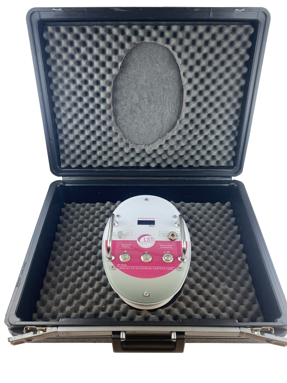 Koffer für Handschuhprüfscheibe