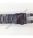 Banda de reloj Seiko Sportura acero inoxidable negro 21 mm 7T62-0KV0