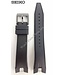 Seiko SNAE89P1 Bracelet de montre en caoutchouc noir 7T62-0LC0 Bracelet 21mm