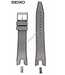 Seiko SNAF25P1 Bracelet de montre en caoutchouc noir 7T62-0LA0 Bracelet 21mm