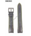 Seiko SNAE67P1 Bracelet de montre en cuir noir jaune 7T62-0KV0 Bracelet 21 mm Sportura