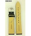 Seiko Barcelona SNDC89 Black Yellow Leather Watch Band 7T92-0MF0 Strap 20mm