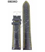 Cinturino per orologi Seiko Barcelona SNDC89 nero giallo 7T92-0MF0 Cinturino 20mm