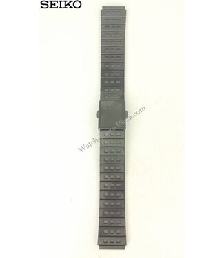 Seiko Bracelet de montre en acier noir Seiko SCED037 7T12-0BM0
