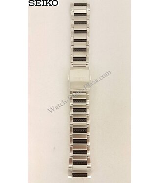 Seiko Seiko 9T82-0AG0 Horlogeband Staal 9T82-0AH0