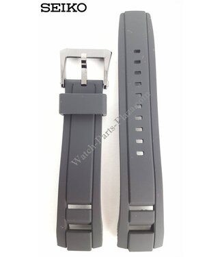 Seiko SEIKO Velatura Black Silicon Watch Band 22 mm SPC149
