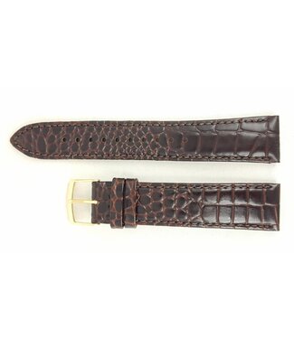 Seiko SEIKO 4A0V1KL Watchband  5M63 0AF0 brown leather 20 mm
