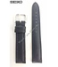 Seiko Couro preto SEIKO 8M25 7030 Watchstrap 18 mm