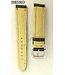 Faixa de relógio Seiko 8M25-7030 Magic Hands Sport 18 milímetros pulseira de couro preto