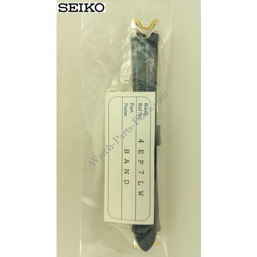 Seiko Uhrenarmband Seiko Sq50 7n F150 Dunkelblaues Lederband 14 Mm Swim Safe Sxc326f1 Watch Parts Plaza