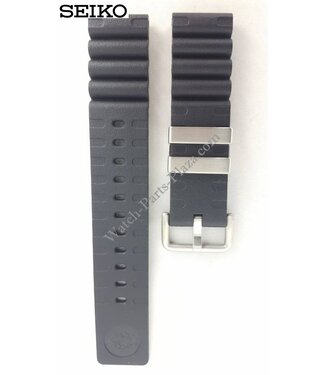 Seiko SEIKO horlogeband SBDC007 zwart rubber 6R15 01D0 22 mm