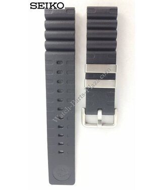 Seiko SEIKO Uhrenarmband SBDC007 schwarzer Gummi 6R15 01D0 22 mm