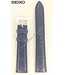 Watch Band Seiko 7T32-6G10 Blue Leather Strap 18mm 7T32 Original SDW633P1