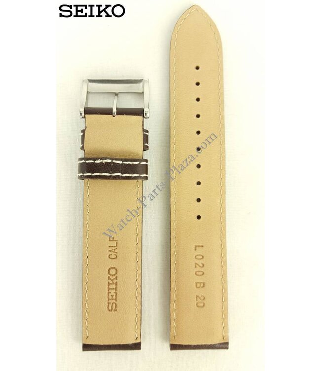 Bracelet Cuir Seiko 15 Mm Marron - Neuf Ancien Stock - Pour Montre Seiko