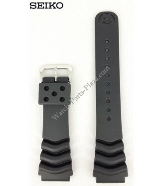 Seiko Seiko Diver Black Rubber Strap 22mm 7S26 7020 SKX171 SDS099 Watchband 7002 7029