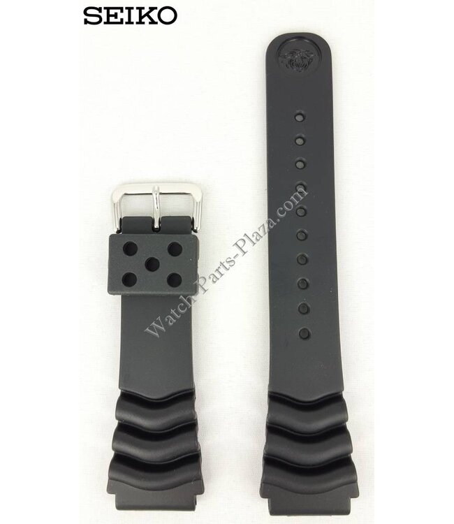 Seiko Diver Noir Bracelet en caoutchouc 22mm 7S26 7020 SKX171 SDS099 Bracelet en bande 7002 7029