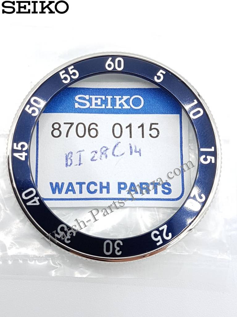 Seiko SKZ209 bezel Landshark blue - Watch Plaza