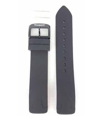 Tissot Tissot T081420A Horlogeband Zwart Siliconen 19 mm