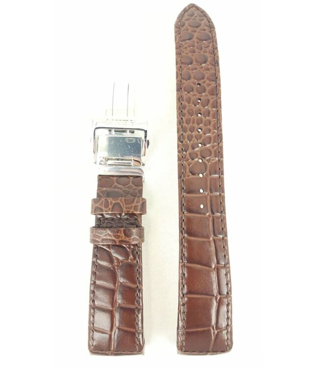 Watch Band Seiko Premier Kinetic Perpetual Calendar SNP025 / SNP023 Brown Leather Strap 7D56-0AA0 21mm 4A071