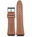 Watch Band Guess Rigor W0040G8 Brown Genuine Leather Strap 22mm black buckle