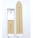 Watch Band Guess W0069L1 Swarovski White Genuine Leather Strap 20mm authentic