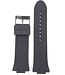 Horlogeband Guess W12653G1 Overdrive Zwart rubber bandje 14 mm - Overdrive