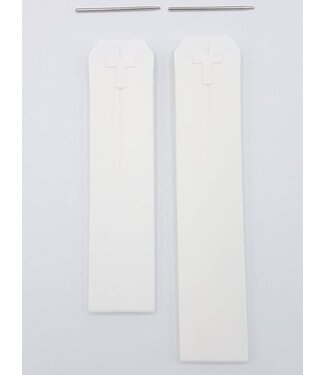 Tissot Tissot Z353 & Z253 Uhrenarmband Weiß Silikon 20 mm